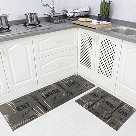 Carvapet 2-Piece Non-Slip Kitchen Mat